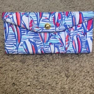 Lilly Pulitzer Red Right Return Glasses Case